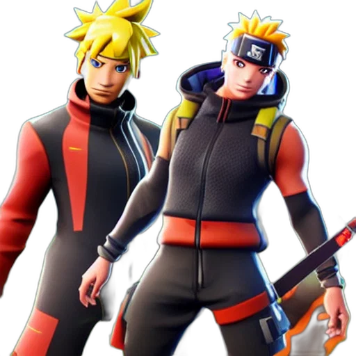 jacket, concept art, 3d render, anime, pixel art, neon, fortnite, naruto transparent PNG cut-out