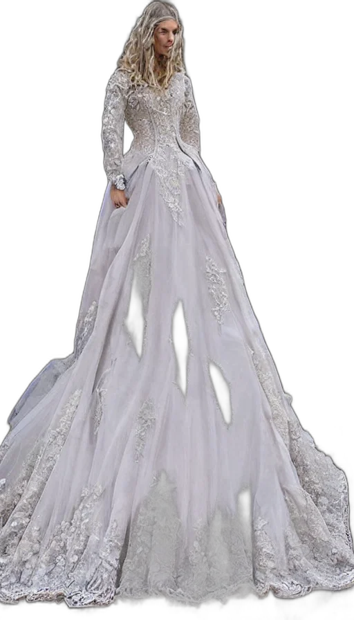 dress, 3d render, photorealistic, concept art transparent PNG cut-out