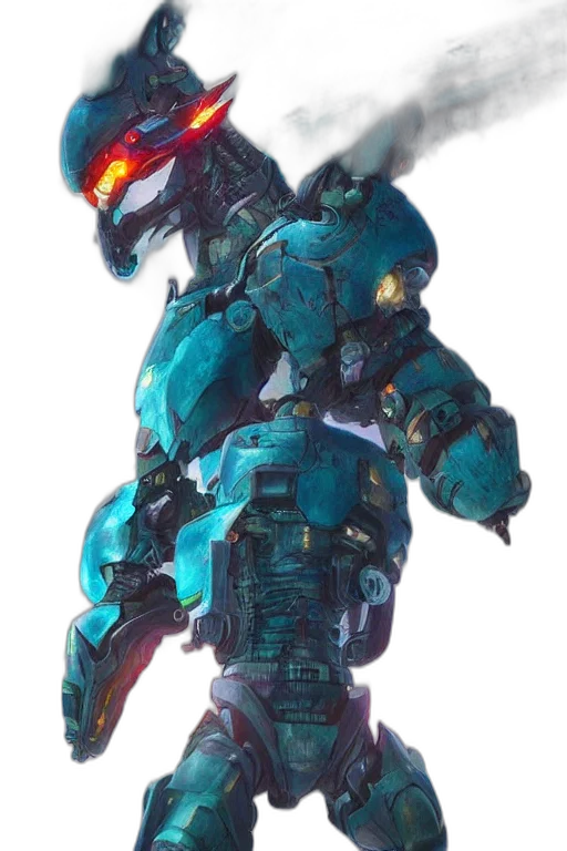 robot, weapon, concept art, pixel art transparent PNG cut-out