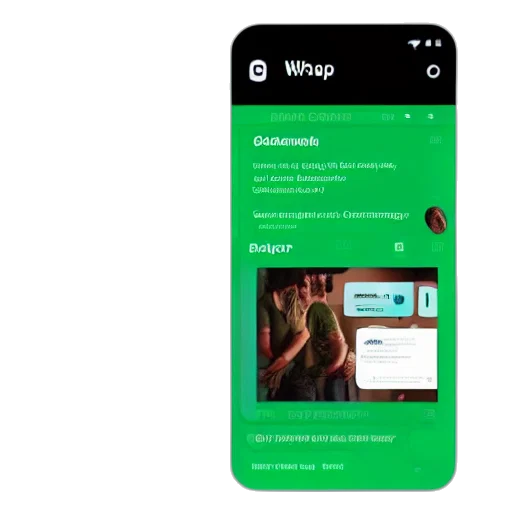 green, whatsapp, design, mobile transparent PNG cut-out