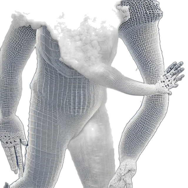 robot, creature, mask, jacket transparent PNG cut-out