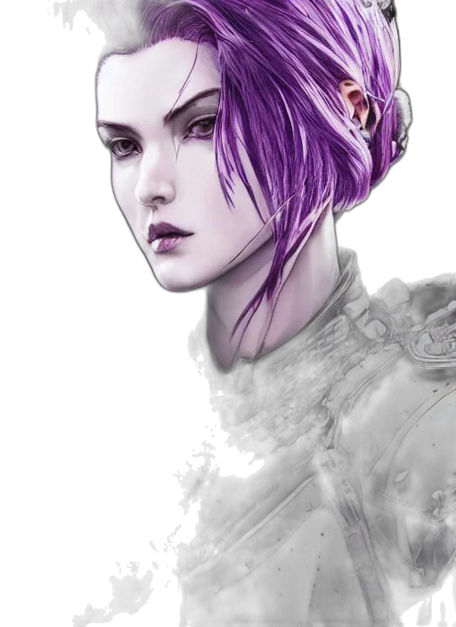 face, crown, fantasy art, photorealistic, concept art, cyberpunk, pastel, dark transparent PNG cut-out
