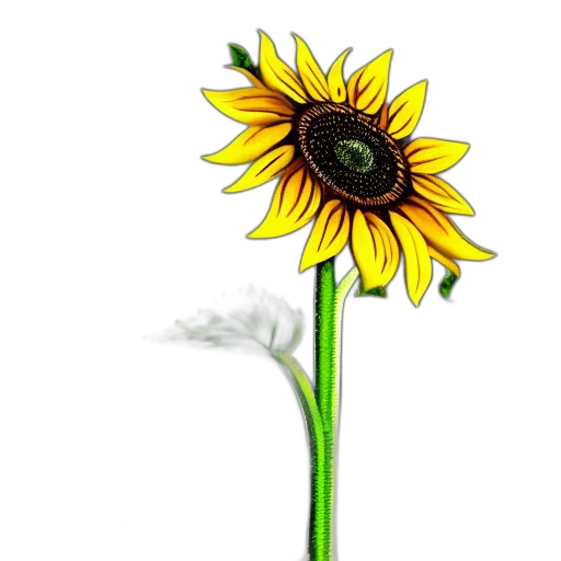 flower, staff, crown, weapon, photorealistic, 3d render, concept art, sad transparent PNG cut-out