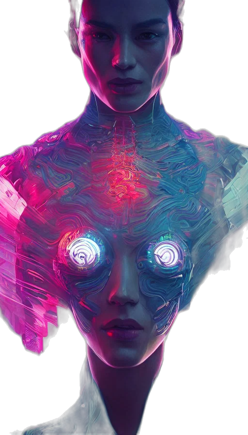 mask, robot, face, creature transparent PNG cut-out