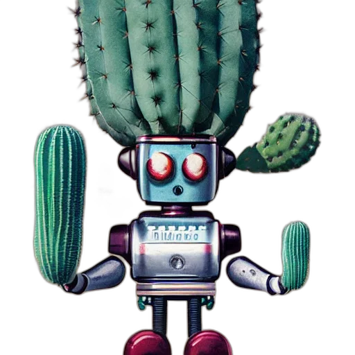 robot, staff, animal, creature transparent PNG cut-out
