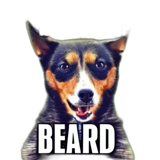 animal, creature, face, hair, dog, god, spelled, backwards transparent PNG cut-out