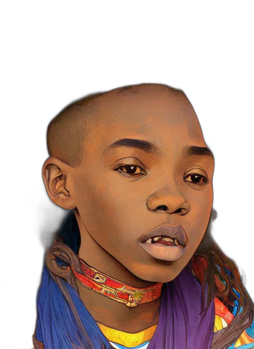 face, mask, crown, animal, photorealistic, concept art, fantasy art, 3d render transparent PNG cut-out