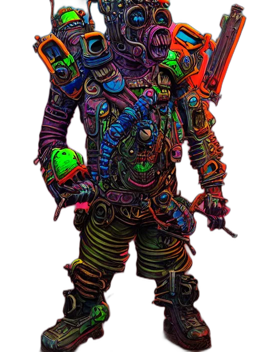 staff, robot, creature, mask transparent PNG cut-out