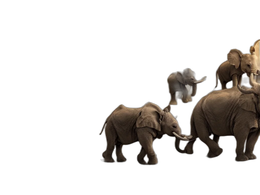 animal, 3d render, concept art, photorealistic, earth tones, apocalyptic, city, baby transparent PNG cut-out