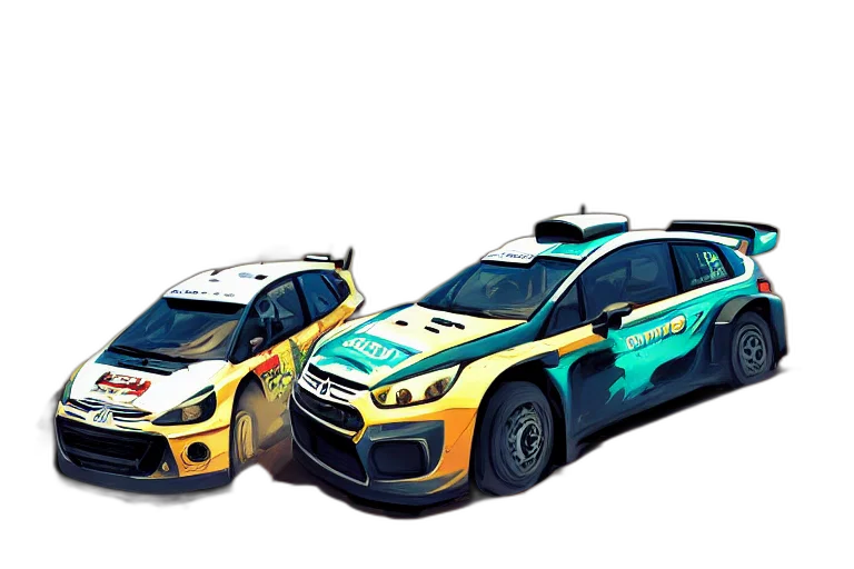 car, concept art, 3d render, fantasy art transparent PNG cut-out