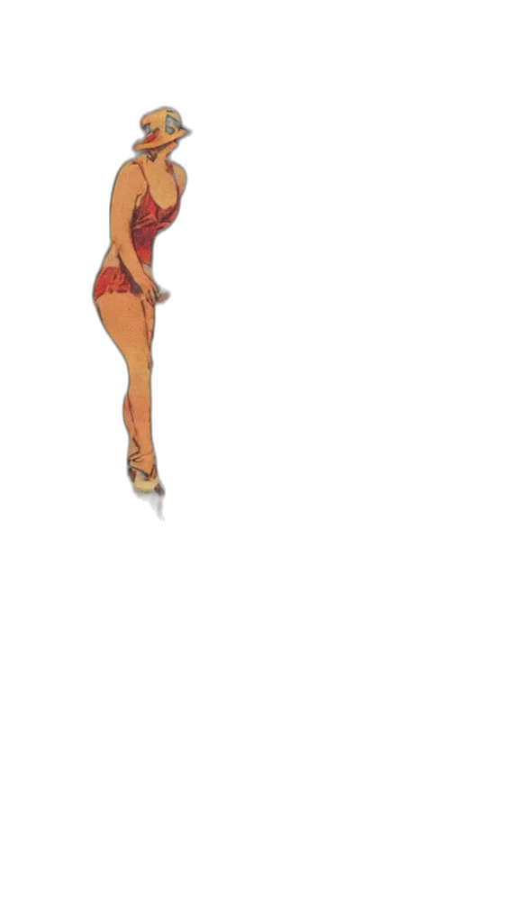dress, staff, pixel art, concept art, cartoon, comic book art, red, 1920s transparent PNG cut-out