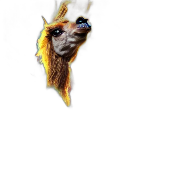 hair, animal, creature, dragon, photorealistic, concept art, fantasy art, 3d render transparent PNG cut-out