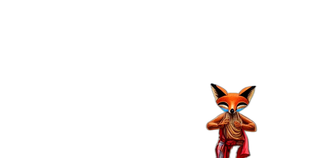 animal, mask, creature, staff, 3d render, pixel art, concept art, outer space transparent PNG cut-out