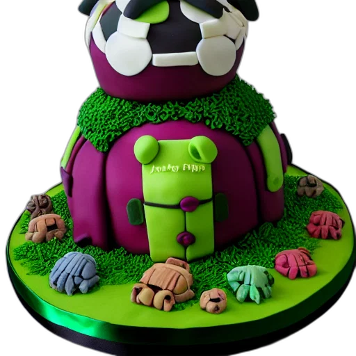 3d render, tardigrade, birthday, cake transparent PNG cut-out
