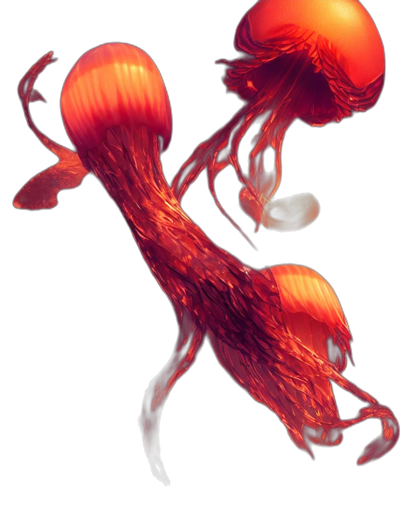 creature, hair, animal, crown, concept art, 3d render, fantasy art, watercolor transparent PNG cut-out