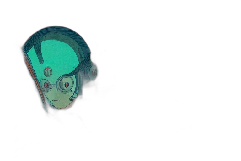 mask, creature, face, hat, concept art, 3d render, pixel art, watercolor transparent PNG cut-out