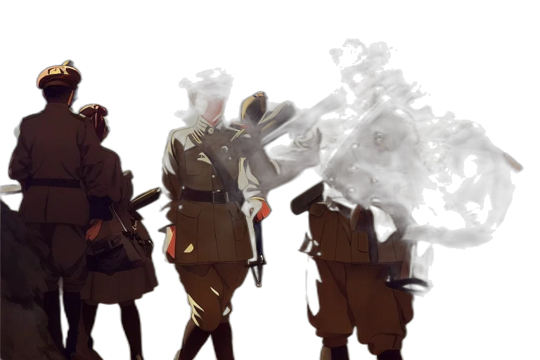 weapon, staff, jacket, sword transparent PNG cut-out