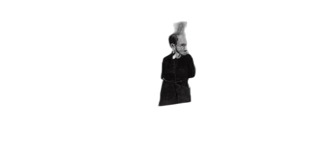 staff, jacket, hat, face transparent PNG cut-out