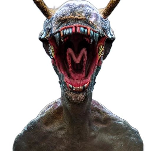 creature, mask, dragon, animal transparent PNG cut-out
