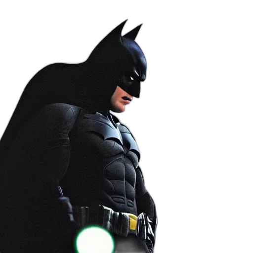 comic book art, concept art, 3d render, photorealistic, batman, smoking, cigarette, photograph transparent PNG cut-out