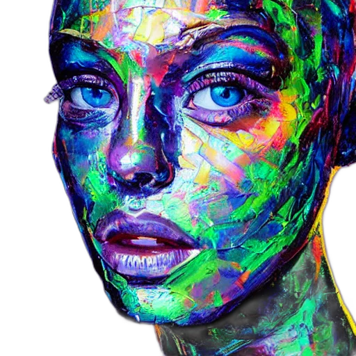 face, mask, watercolor, photorealistic transparent PNG cut-out