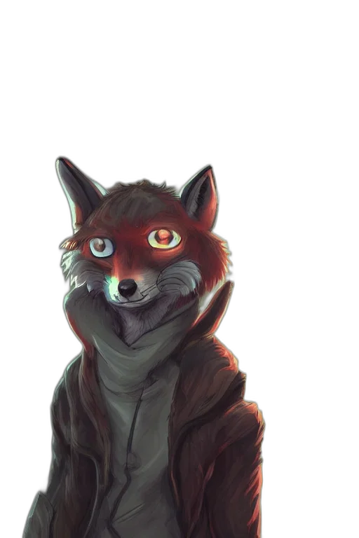 jacket, mask, staff, creature transparent PNG cut-out