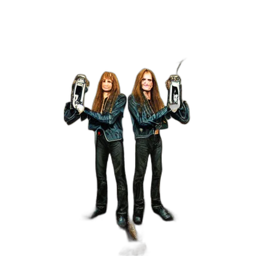 hair, staff, jacket, weapon transparent PNG cut-out