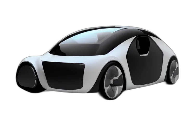 car, robot, 3d render, concept art, self, driving, concept, harley transparent PNG cut-out