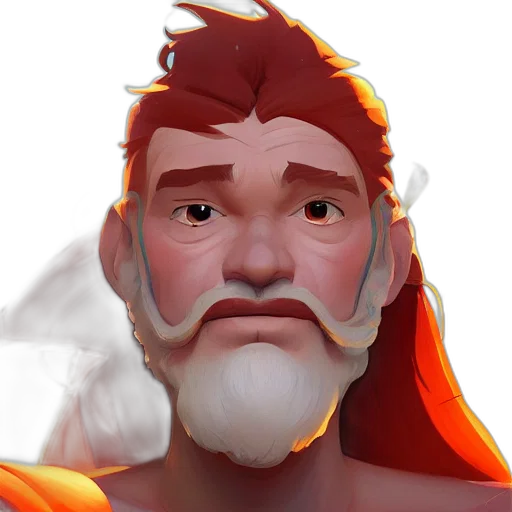 face, mask, staff, crown, concept art, 3d render, fantasy art, photorealistic transparent PNG cut-out