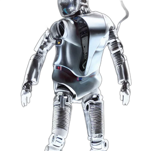 robot, staff, 3d render, concept art, cyberpunk, photo, michael, jackson transparent PNG cut-out