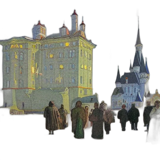 concept art, 3d render, fantasy art, pixel art transparent PNG cut-out