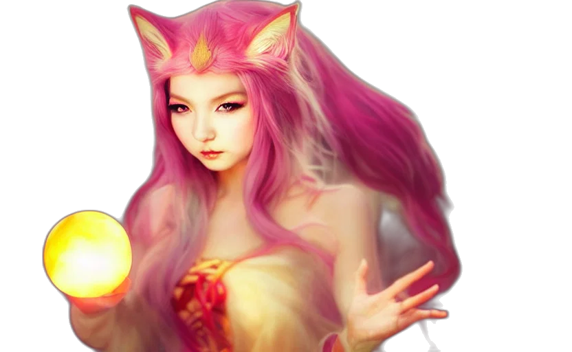 fantasy art, anime, 3d render, photorealistic transparent PNG cut-out