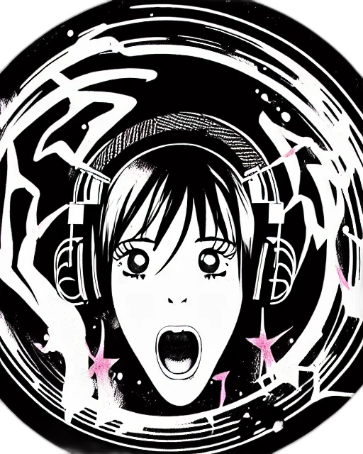 cartoon, anime, comic book art, vaporwave, very, intricate, portrait, manga transparent PNG cut-out