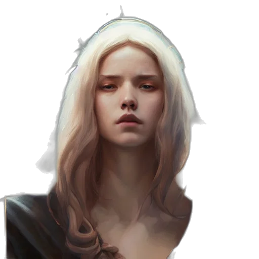 face, crown, mask, fantasy art transparent PNG cut-out