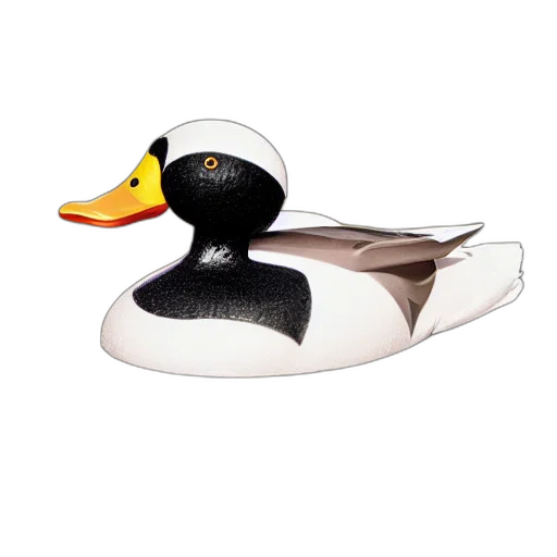 3d render, duck, made, bubble transparent PNG cut-out