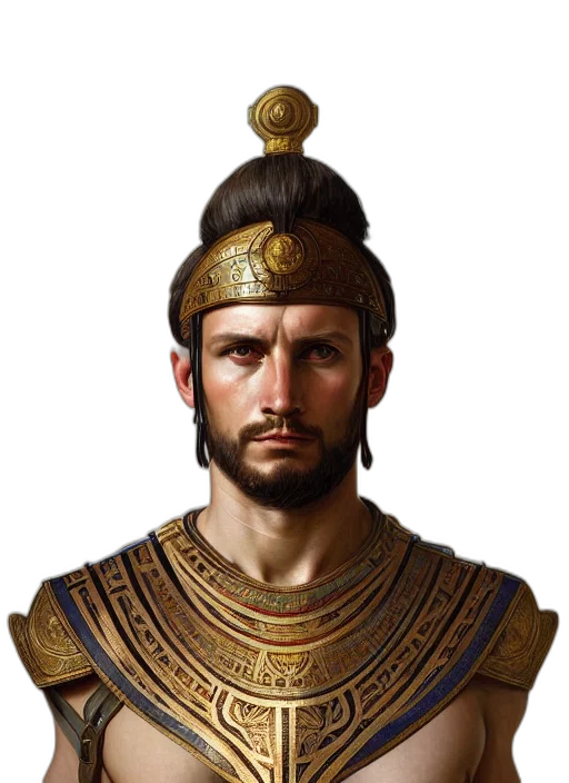 crown, face, staff, sword transparent PNG cut-out