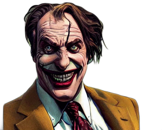 face, comic book art, concept art, photorealistic, cartoon, portrait, saul, goodman transparent PNG cut-out