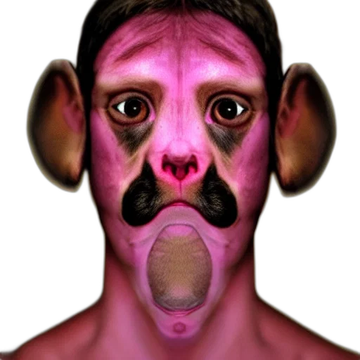 mask, face, creature, animal, photorealistic, 3d render, concept art, cartoon transparent PNG cut-out