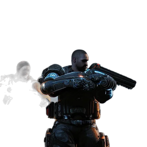 weapon, robot, staff, face transparent PNG cut-out