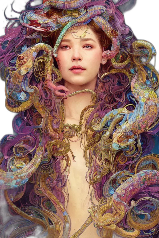 hair, jewelry, dragon, fantasy art transparent PNG cut-out