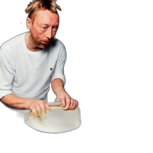 food, mask, hair, hat, photorealistic, thom, yorke, baking transparent PNG cut-out