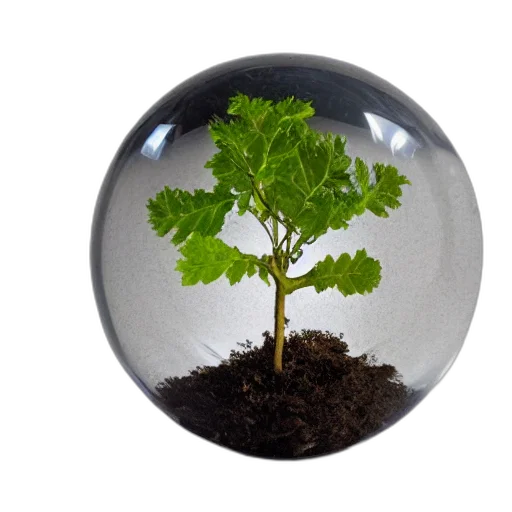 tree, 3d render, oak, sapling transparent PNG cut-out