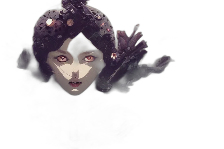 mask, crown, face, creature transparent PNG cut-out