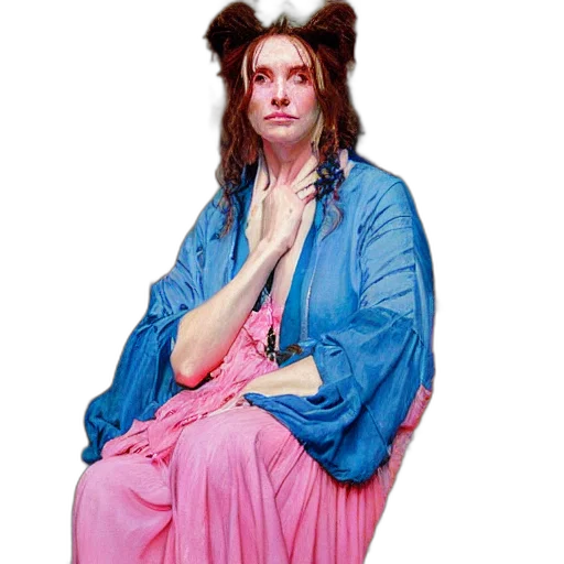 dress, jacket, face, hair, photorealistic, concept art, vaporwave, oil painting transparent PNG cut-out
