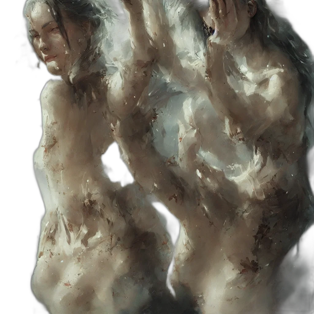 creature, face, mask, hair transparent PNG cut-out