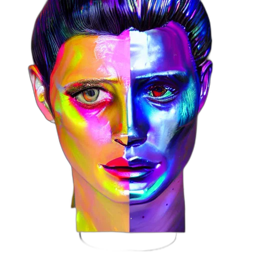 face, mask, jacket, crown transparent PNG cut-out