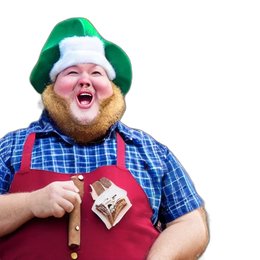 hat, staff, food, creature transparent PNG cut-out