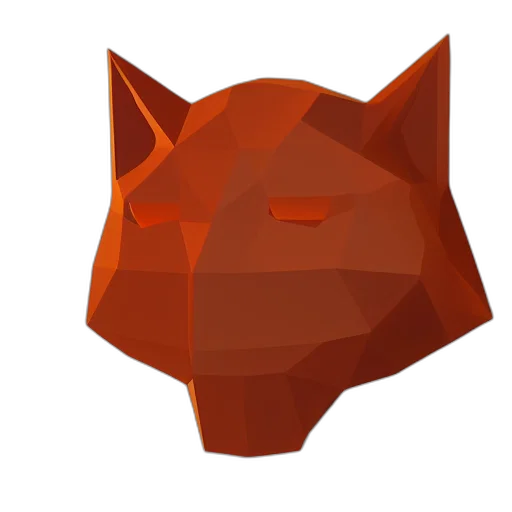 mask, animal, face, crown, 3d render, concept art, pixel art, fantasy art transparent PNG cut-out