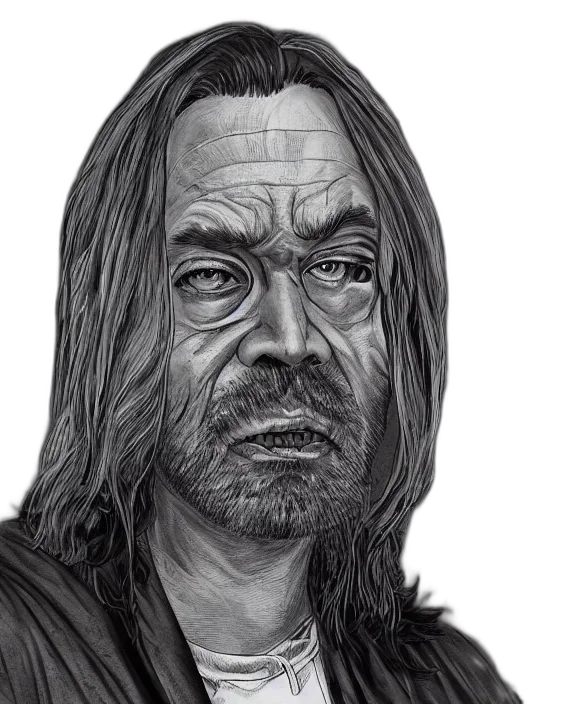 face, mask, hair, photorealistic, concept art, comic book art, pencil sketch, highly transparent PNG cut-out