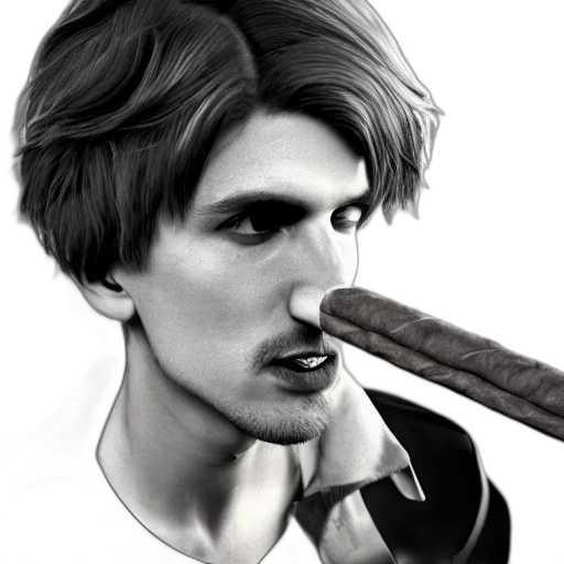 face, staff, weapon, hair transparent PNG cut-out